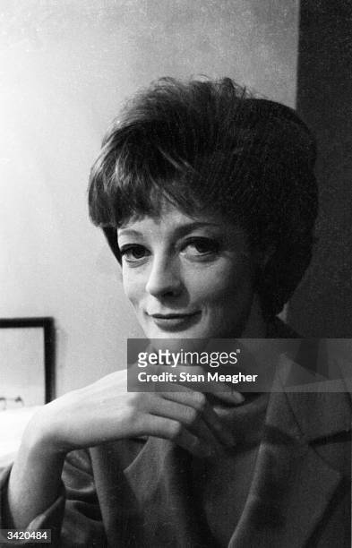 British stage and film actress Maggie Smith.