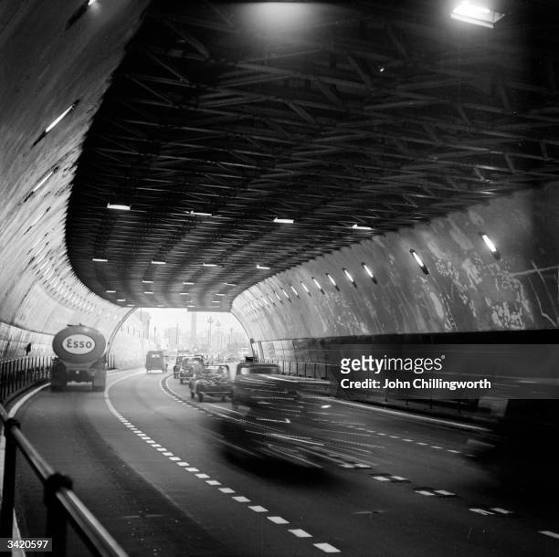 The Mersey Tunnel which connects Liverpool to Birkenhead. Original Publication: Picture Post - 7105 - The Best and Worst of British Cities: Liverpool...