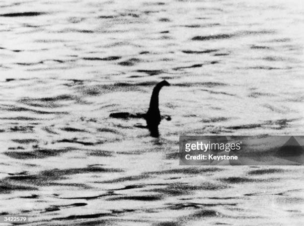 View of the Loch Ness Monster, near Inverness, Scotland, April 19, 1934. The photograph, one of two pictures known as the 'surgeon's photographs,'...