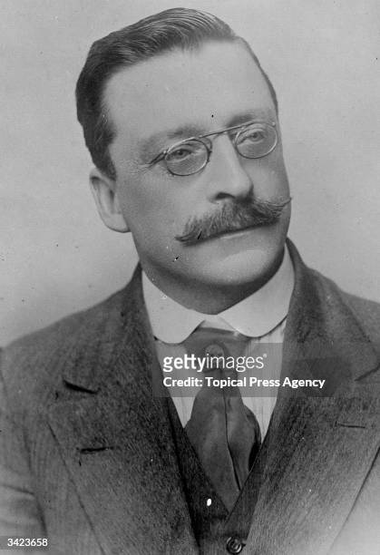 Portrait of Irish journalist, founder of Sinn Fein and chief negotiator of the Irish Treaty Delegation, Arthur Griffith , February 1922.