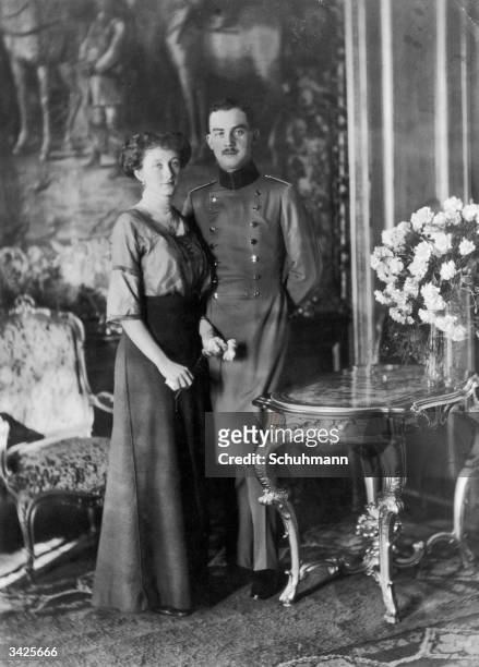 Prince Ernst August III of Cumberland and Hanover , son of Ernst August, 3rd Duke of Cumberland, with his wife, Princess Victoria Louise of Prussia.