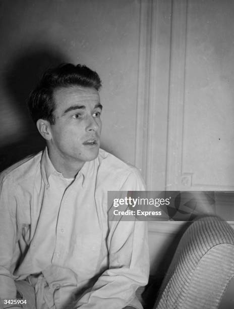 American actor Montgomery Clift .