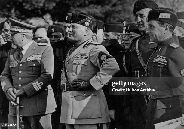 Benito Mussolini , Italian dictator who ruled forcefully though not efficiently. During WW II he met disaster everywhere and he resigned in July...