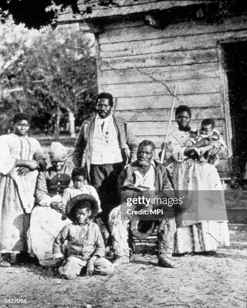 Slave family in South Carolina.