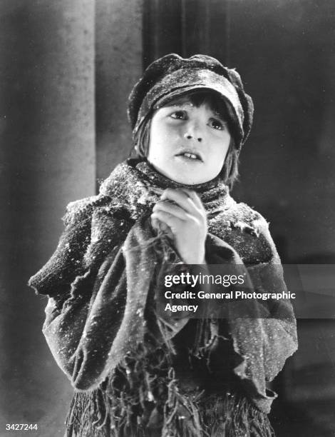 American child star Jackie Coogan in character as a helpless waif.