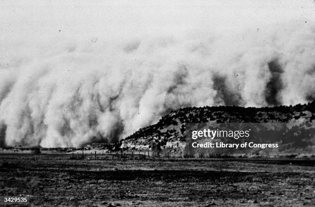 Dust storm in Boca County, Colorado.