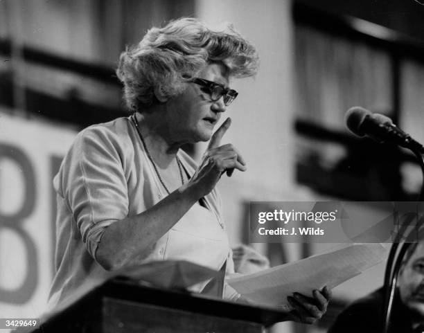 Speaking at a Labour Party Conference in Brighton, Arts Minister and Labour politician Jennie Lee, , wife of Aneurin Bevan. She was instrumental in...