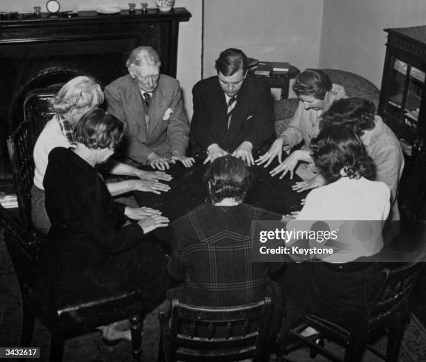 Seance at a house in Michael's Hill, Bristol, before a treasure hunt.