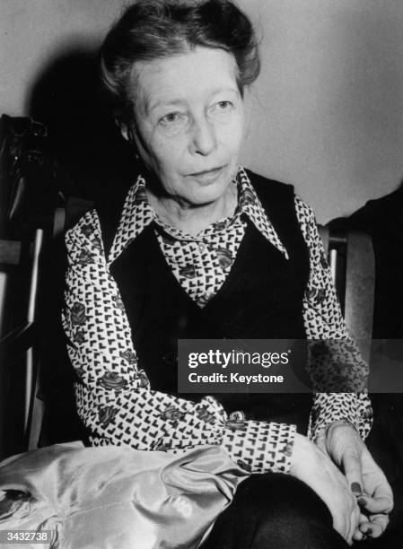 French existentialist and novelist Simone De Beauvoir .