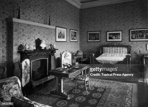 The bedroom of the first Duchess of Kent at the State Apartments, Kensington Palace. Queen Mary was born in this room.