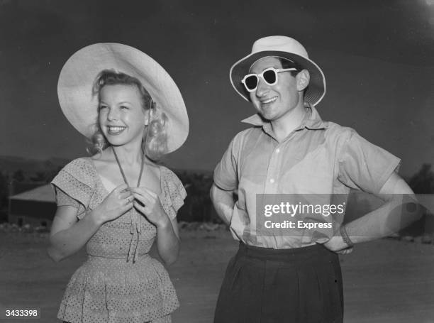 French actress Cecile Aubry with D Lewin