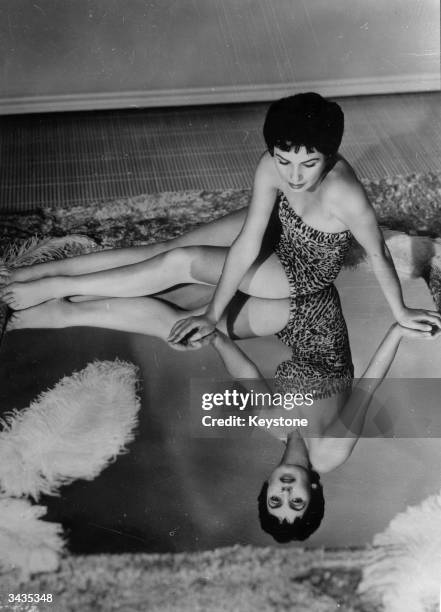 American actress Susan Cabot , star of the Roger Corman film 'The Saga of the Viking Women and their Voyage to the Waters of the Great Sea Serpent'.