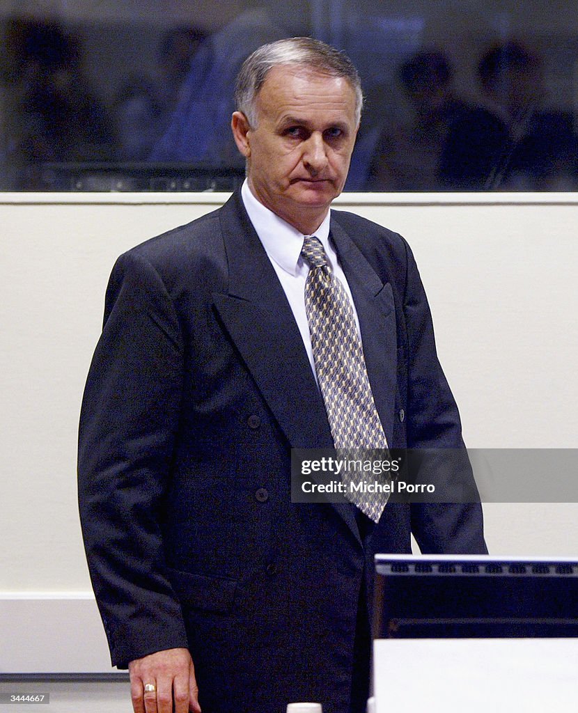Radislav Krstic Appears At The War Crimes Tribunal