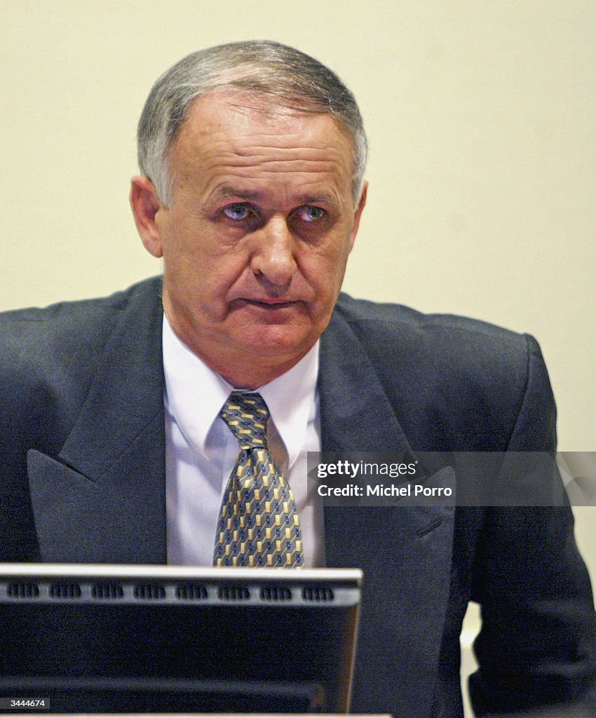 Radislav Krstic Appears At The War Crimes Tribunal