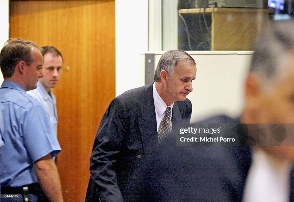 Radislav Krstic Appears At The War Crimes Tribunal