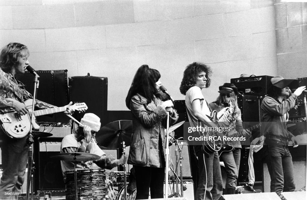 American rock group Jefferson Airplane performs on stage at the... News ...