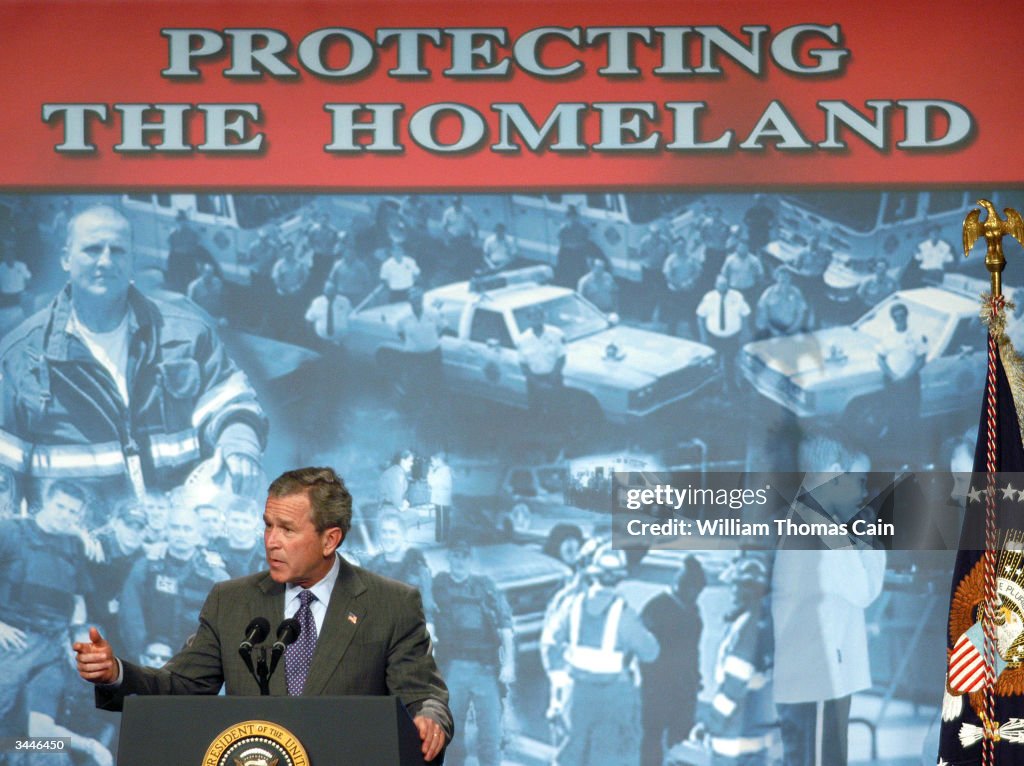 President Bush Makes Remarks On The Patriot Act