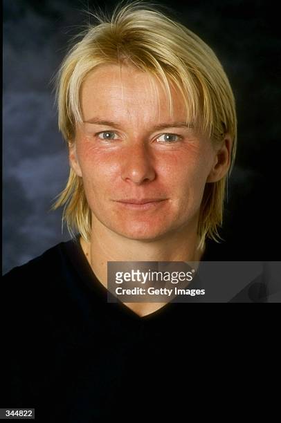 Portrait of WTA player Jana Novotna, taken during the 1998 U.S. Open at the USTA National Tennis Center in Flushing, New York. Mandatory Credit:...