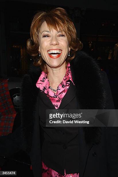 Author Cathy Lette attends Laurent-Perrier's Annual Chilled Pink Party on April 20, 2004 at Quaglino's restaurant, in London.