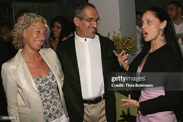 President of Dance Brazil Mary Jane Marcisiano, Founder of Dance Brazil Jelon Vieira and Actress Sonia Braga attend Dance Brazil's Third Annual...