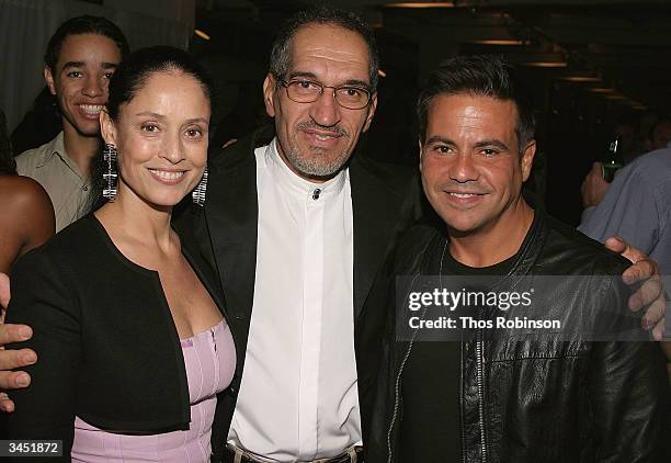 Actress Sonia Braga, Founder of Dance Brazil Jelon Vieira and Designer Narciso Rodriguez attend Dance Brazil's Third Annual "Noite Na Bahia" Gala...