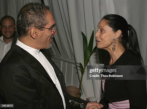 Founder of Dance Brazil Jelon Vieira and Actress Sonia Braga attend Dance Brazil's Third Annual "Noite Na Bahia" Gala Celebration After Party Dinner...