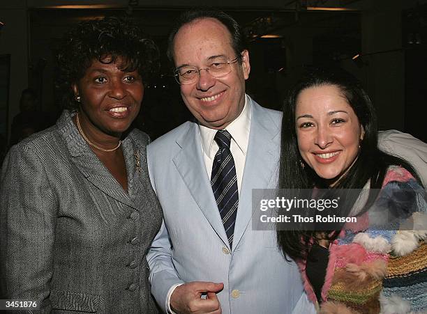 Former Governor of Rio Benedita da Silva, Ambassador of Brazil Julio Santos and his Wife Flavia Santos attend Dance Brazil's Third Annual "Noite Na...