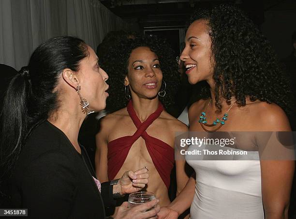 Actress Sonia Braga and Dancers attend Dance Brazil's Third Annual "Noite Na Bahia" Gala Celebration After Party Dinner at Jeffrey's on April 20,...