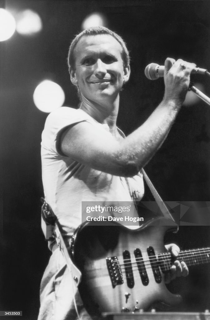 Colin Hay Singer Colin Hay on stage with Australian pop group Men At Work, 1983 ...