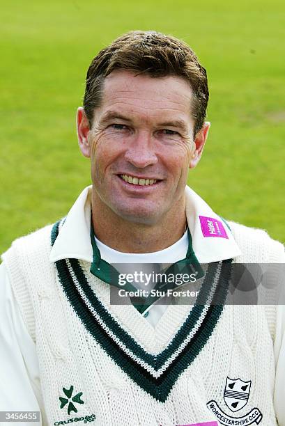 Portrait of Graeme Hick of Worcestershire taken during the Worcestershire County Cricket Club photocall held on April 14, 2004 at the County Ground...
