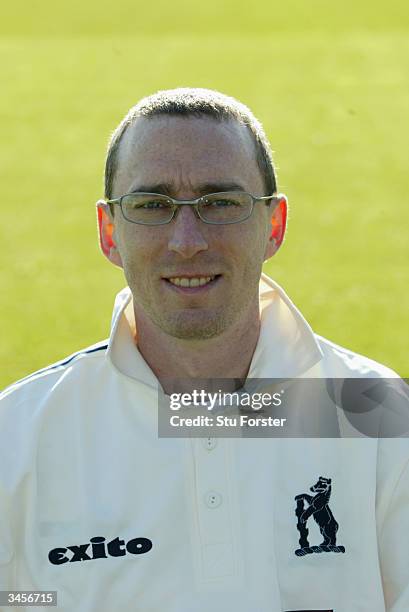 Portrait of Tony Frost of Warwickshire taken during the Warwickshire County Cricket Club photocall held on April 13, 2004 at Edgbaston in Birmingham,...