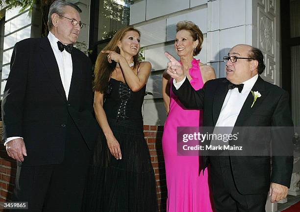 Director Milos Forman and his wife Martina Zborilova with Executive Director of the San Francisco Film Festival Roxanne Messina-Cabtor and actor...