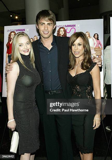 Actress Amanda Seyfried , actor Jonathan Bennett and actress Lacey Chabert attend a private screening of "Mean Girls" on April 23, 2004 at Loews...