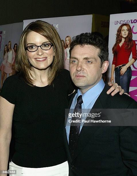 Comedian Tina Fey and her husband Jeff Richmond attend a private screening of "Mean Girls" on April 23, 2004 at Loews Lincoln Square Theater, in New...