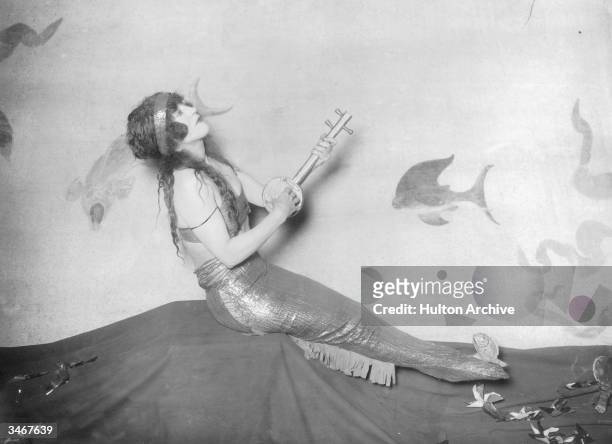 Australian silent film actress and swimming star Annette Kellerman , circa 1911. Kellerman played mermaids in several films and was nicknamed 'The...