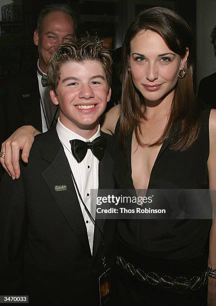 Actors Thomas Lewis and Claire Forlani attend the Premiere of Bobby Jones - Stroke of Genius at Loews Lincoln Square Theater on April 26, 2004 in New...