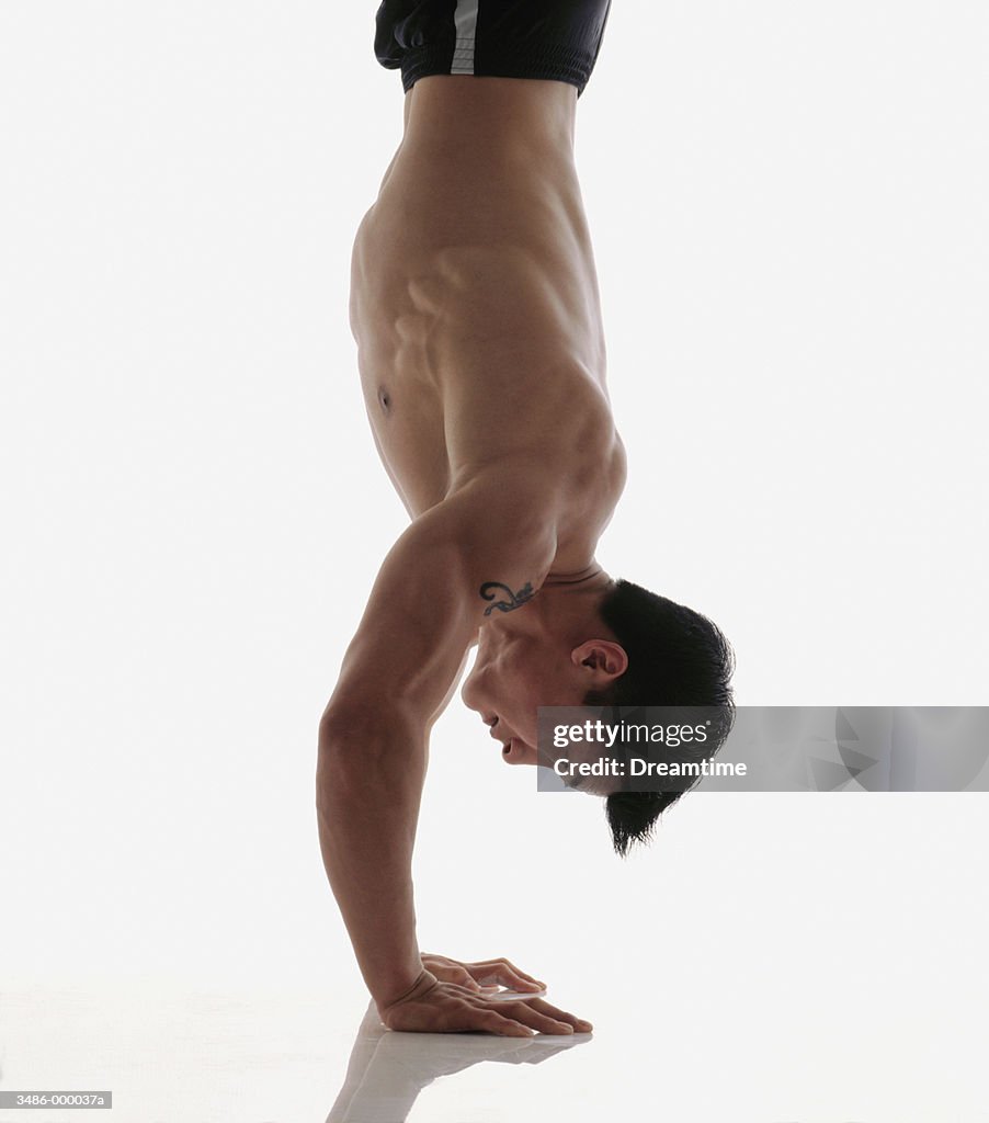 Man doing Handstand