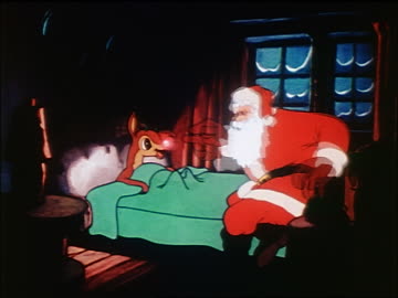 Animated Santa Claus Talking To Rudolph The Rednosed Reindeer Getting Out Of Bed Sound High-Res Stock Video Footage - Getty Images Animated Santa Claus Talking To Rudolph The Rednosed Reindeer Getting Out Of Bed Sound High-Res Stock Video Footage - Getty Images