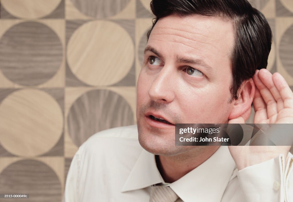 Businessman Listening