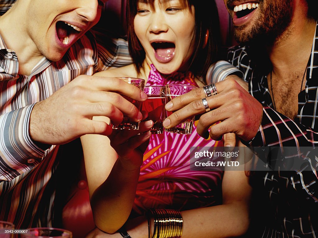 Friends Drinking in Nightclub