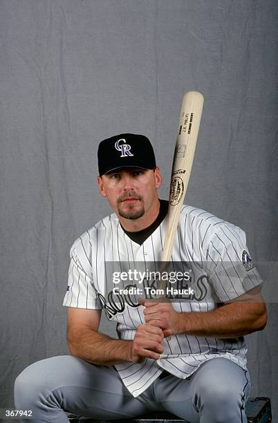 Jackson R. Phillips Infielder J. R. Phillips of the Colorado Rockies poses for a studio ...