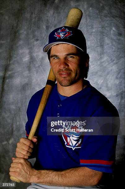Infielder Craig Grebeck of the Toronto Blue Jays poses for a studio portrait on Photo Day during Spring Training at the Dunedin Stadium at Grant...