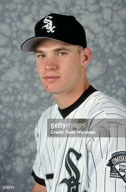 Infielder Joe Crede of the Chicago White Sox poses for a studio portrait on Photo Day during Spring Training at theTucson Electric Park in Tucson,...