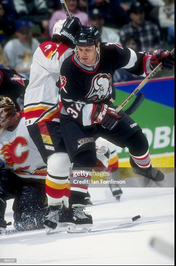 Rob Ray of the Buffalo Sabres in action during a game against the ...