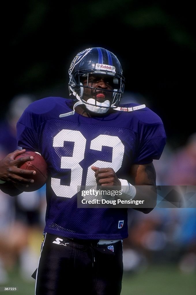 Errict Rhett R&b Errict Rhett of the Baltimore Ravens in action during the Ravens ...