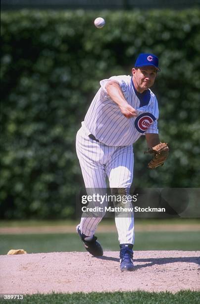 Marc Pisciotta of the Chicago Cubs in action during a game against the Philadelphia Phillies at Wrigley Field in Chicago, Illinois. The Phillies...