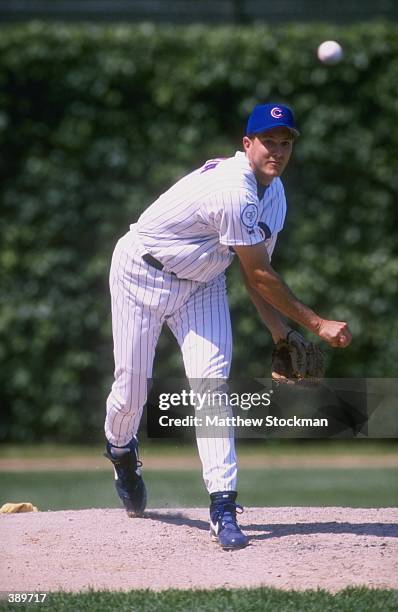 Marc Pisciotta of the Chicago Cubs in action during a game against the Philadelphia Phillies at Wrigley Field in Chicago, Illinois. The Phillies...