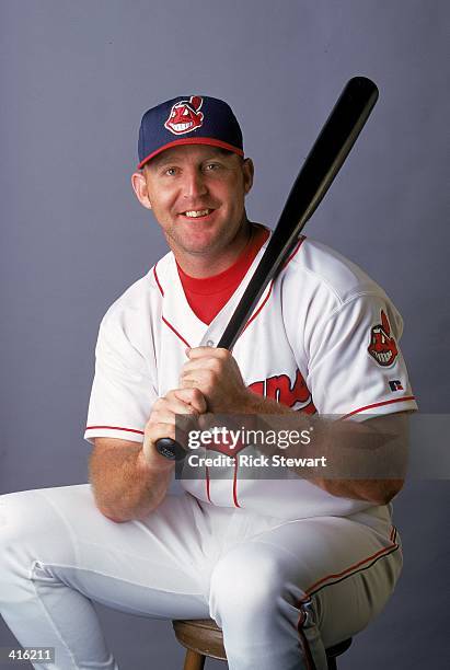Infielder Jim Thome of the Cleveland Indians poses for a studio portrait during Spring Training Photo Day in Winter Haven, Florida. Mandatory Credit:...