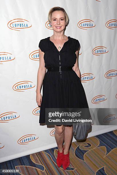 Actress Caroline Carver attends the 11th Annual Lupus LA Hollywood Bag Ladies Luncheon at the Beverly Wilshire Four Seasons Hotel on November 15,...