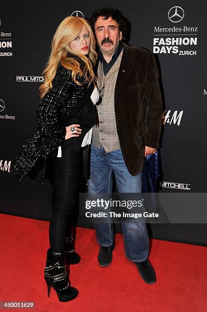 Monty Shadow and Audrey Tritto attend the Mercedes-Benz Fashion Days Zurich 2013 on November 15, 2013 in Zurich, Switzerland.
